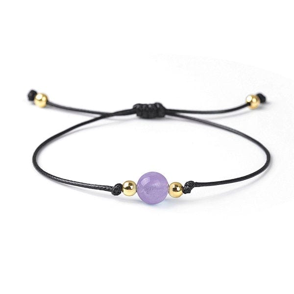 Bracelet cordon perle - Aigue marine - Bracelets