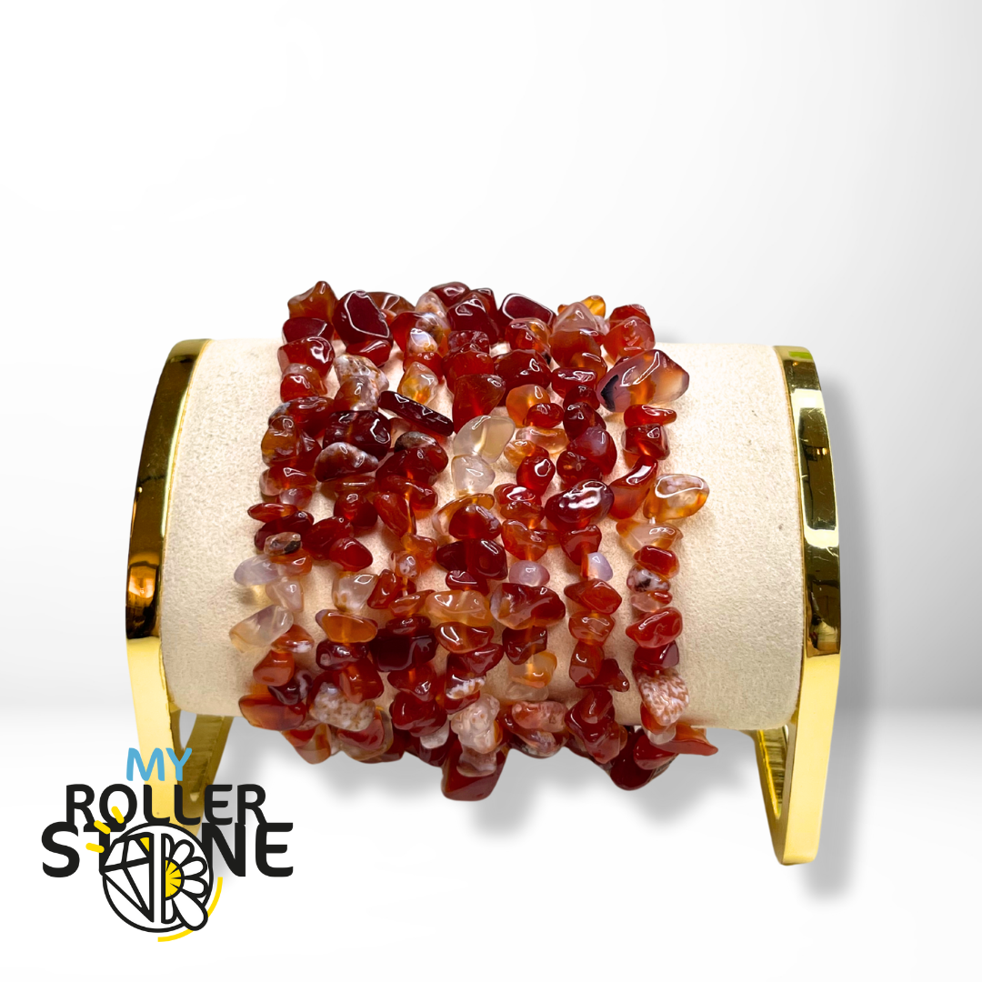 Bracelet Cornaline Chips - Perles