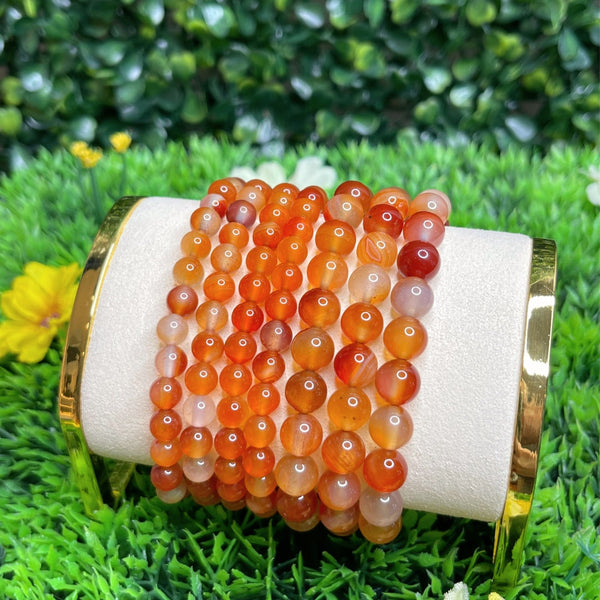 Bracelet sur mesure en perles de cornaline
