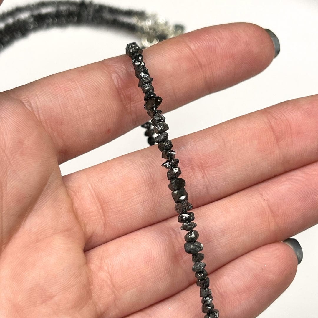 Bracelet Diamant Noir Argent Sterling