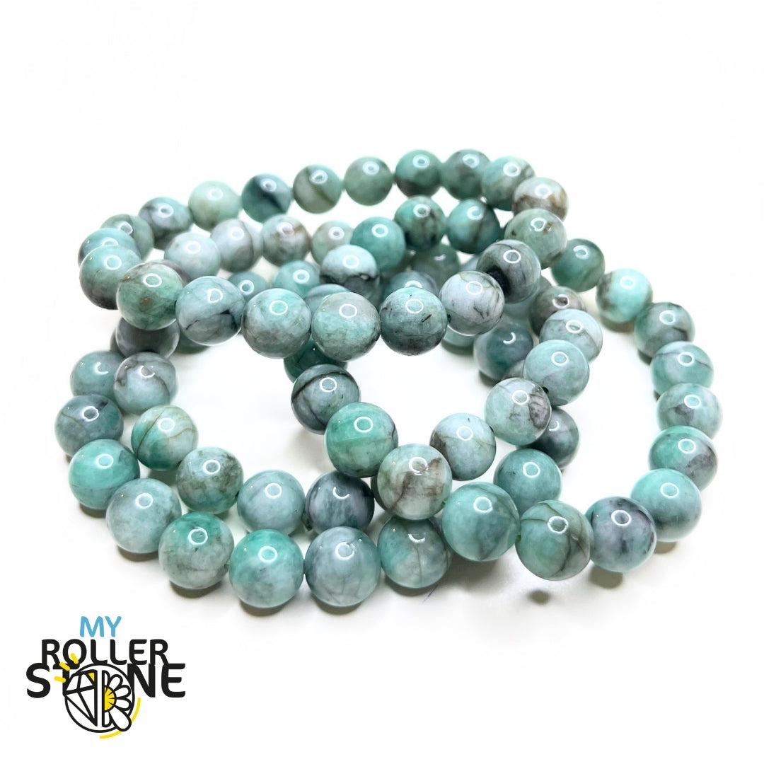 Bracelet Émeraude 3A - 6mm - Perles