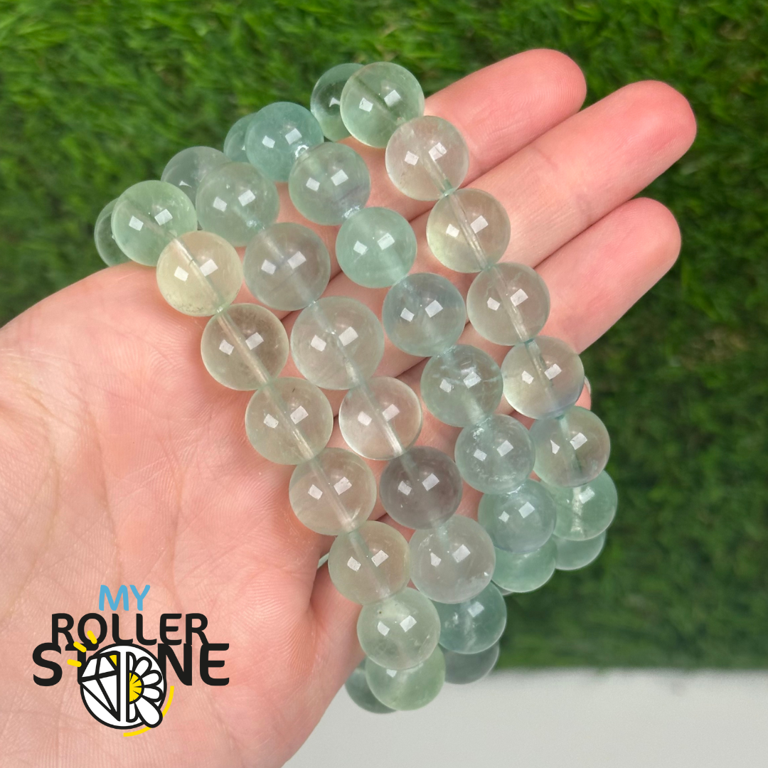 Bracelet en Fluorite menthe 11 mm