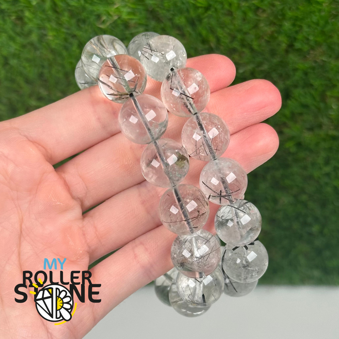 Bracelet en Quartz Rutile 14 mm