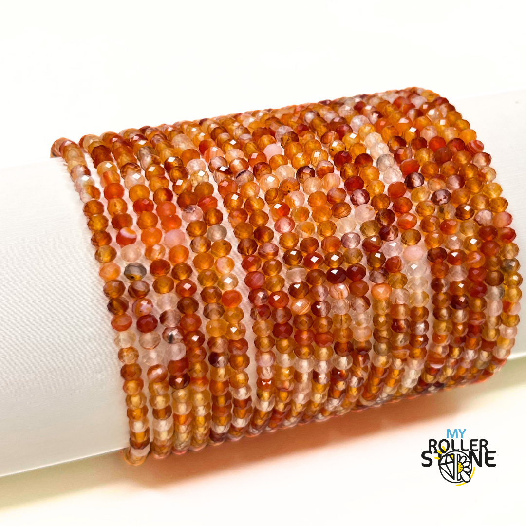 Bracelet Facetté Cornaline - Bracelets