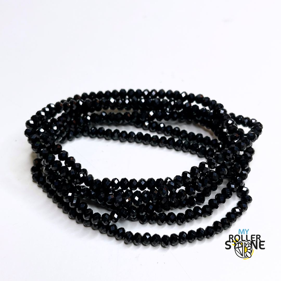Bracelet Facetté Spinelle Noire - Bracelets