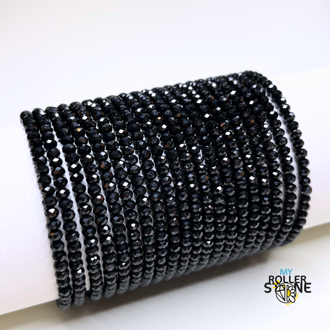 Bracelet Facetté Spinelle Noire - Bracelets