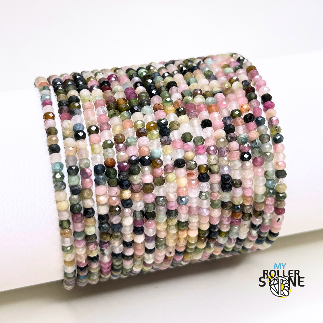 Bracelet Facetté Tourmaline Multicolore - Bracelets