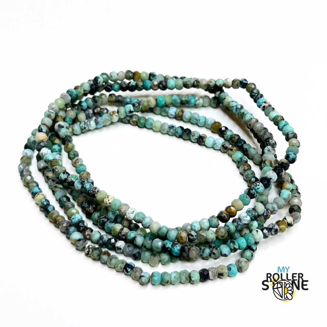 Bracelet Facetté Turquoise Africaine - Bracelets