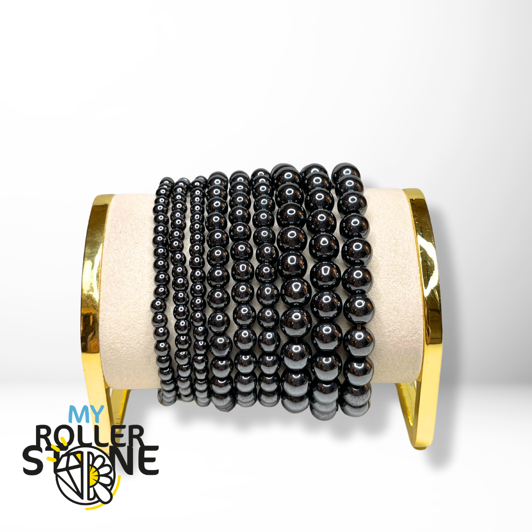 Bracciale uomo pietra dura naturale Ematite | Kendrik Rosè