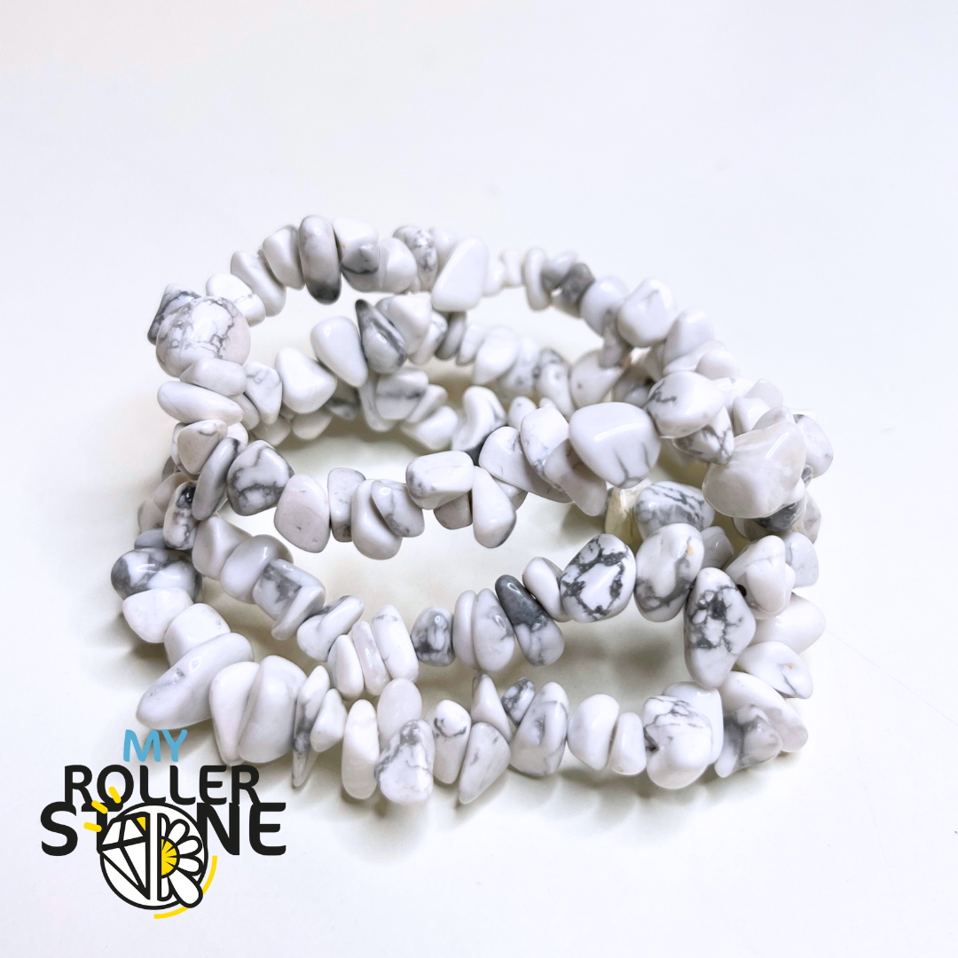 Bracelet Howlite Chips - Perles
