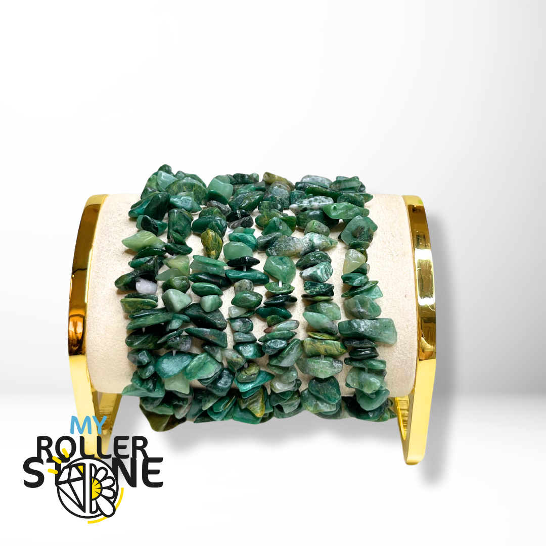 Bracelet Jade Africain Chips - Perles
