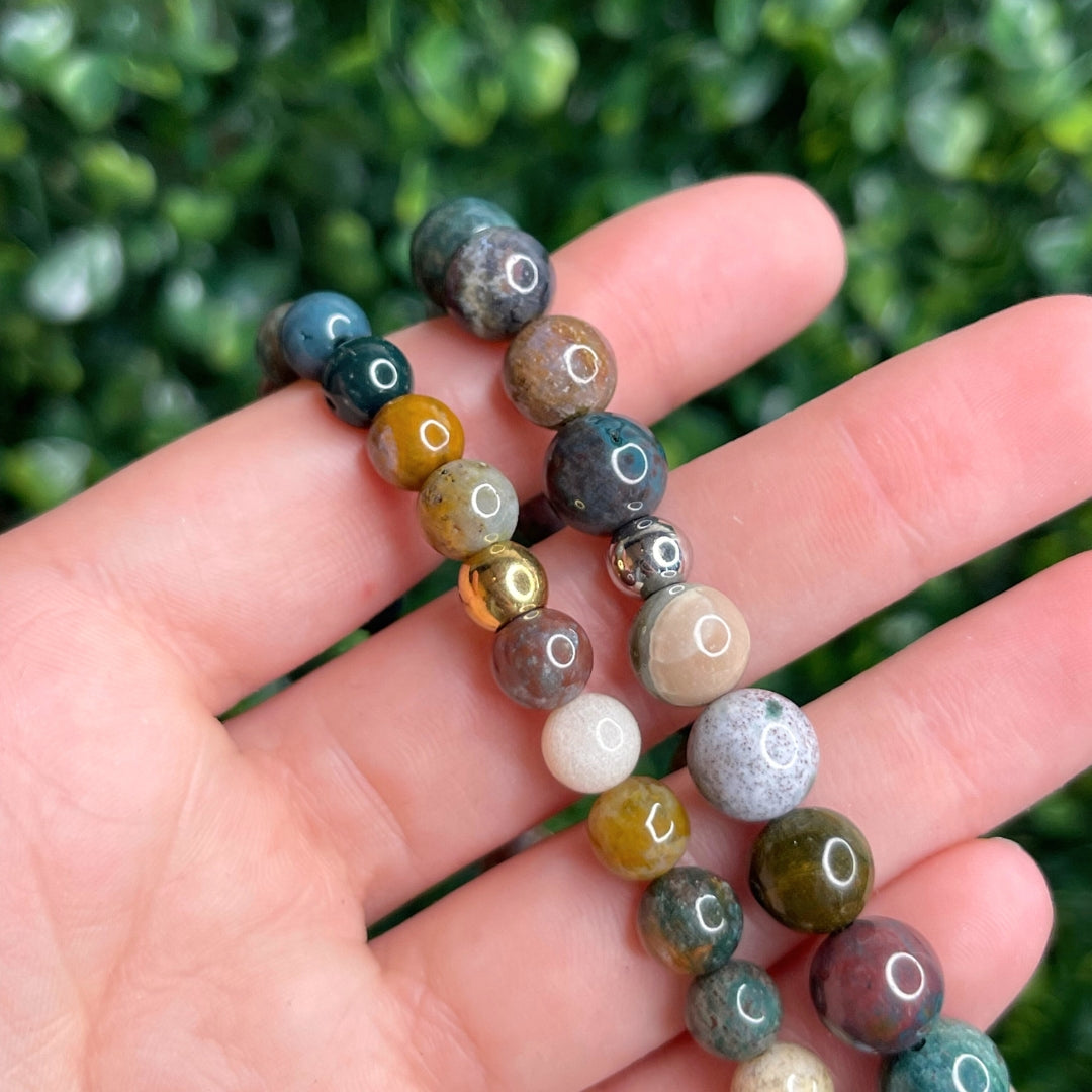 Bracelet Jaspe Océan Sur-Mesure