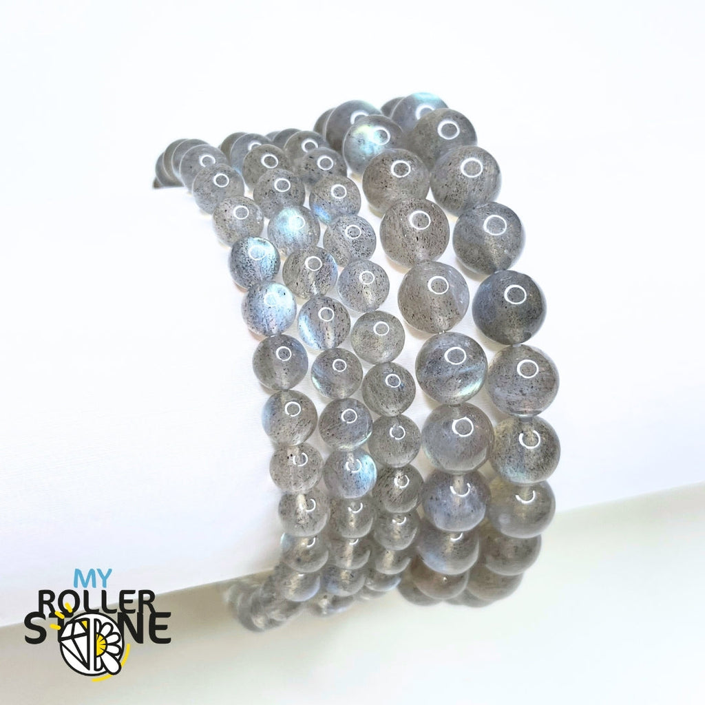 Bracelet En Perles De Labradorite Naturelle Grade A - Perles 6mm - Longueur 17cm (Élastique) - Fait Main - Neuf
