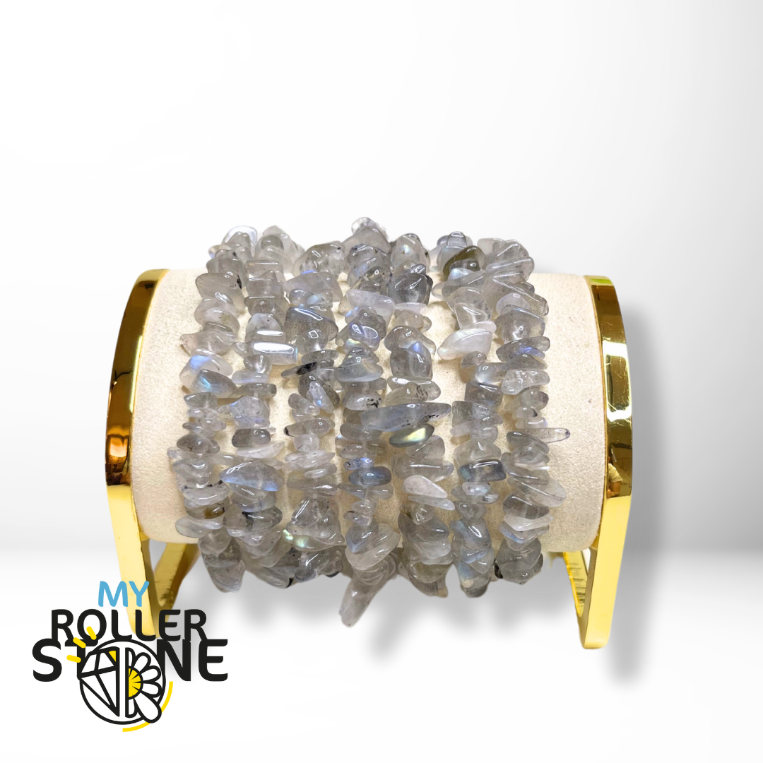 Bracelet Labradorite Chips (Grade 5A) - Perles