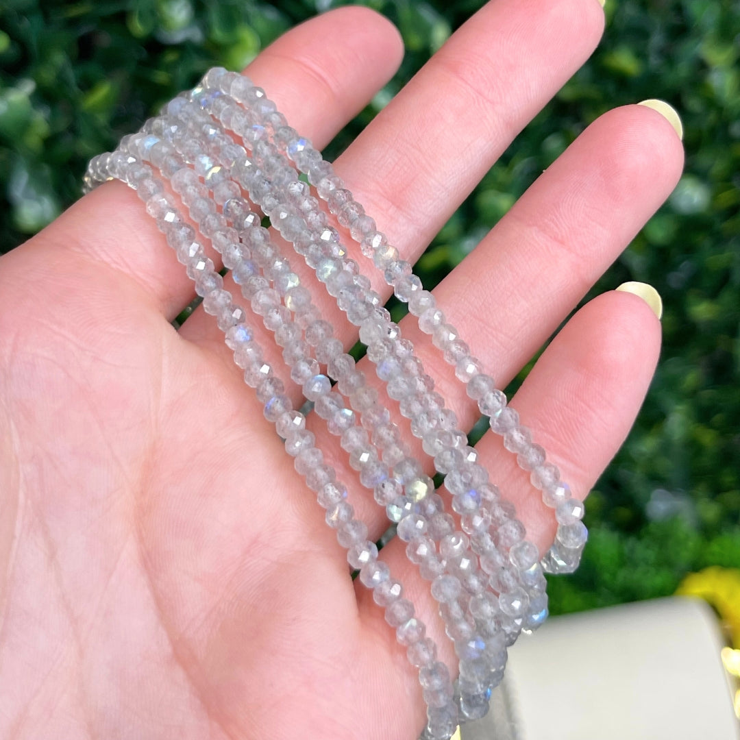 Bracelet Labradorite facetté
