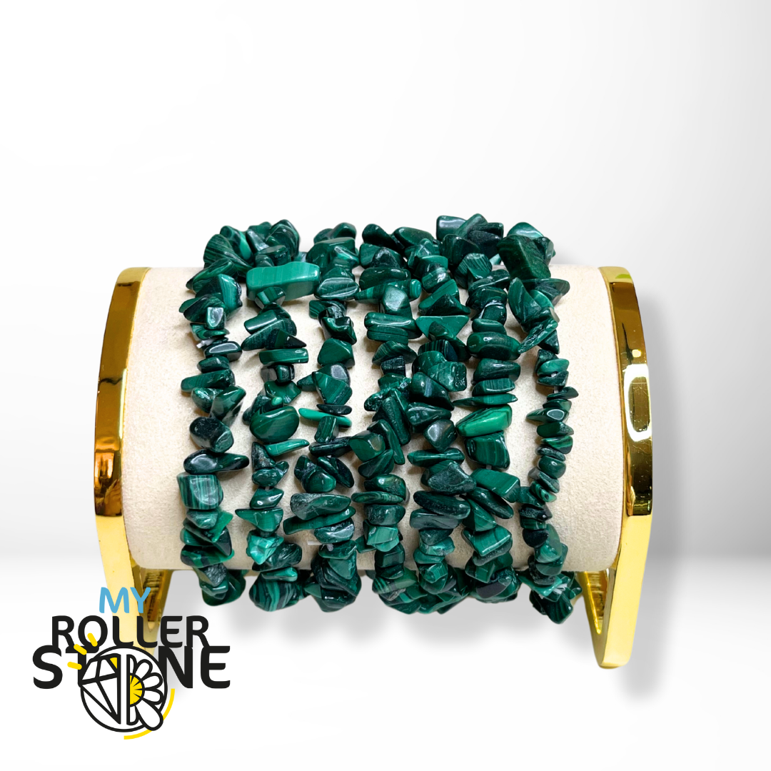 Bracelet Malachite Chips - Perles