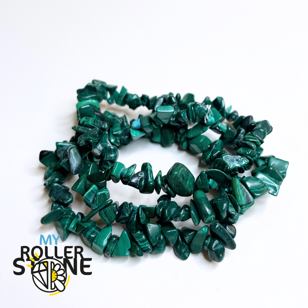 Bracelet Malachite Chips - Perles