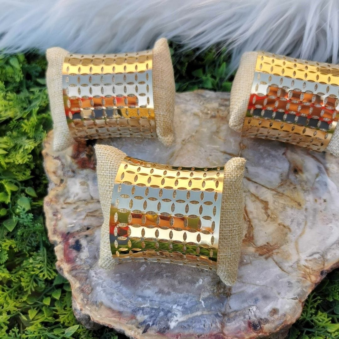 Bracelet manchette ethnique - Bracelets