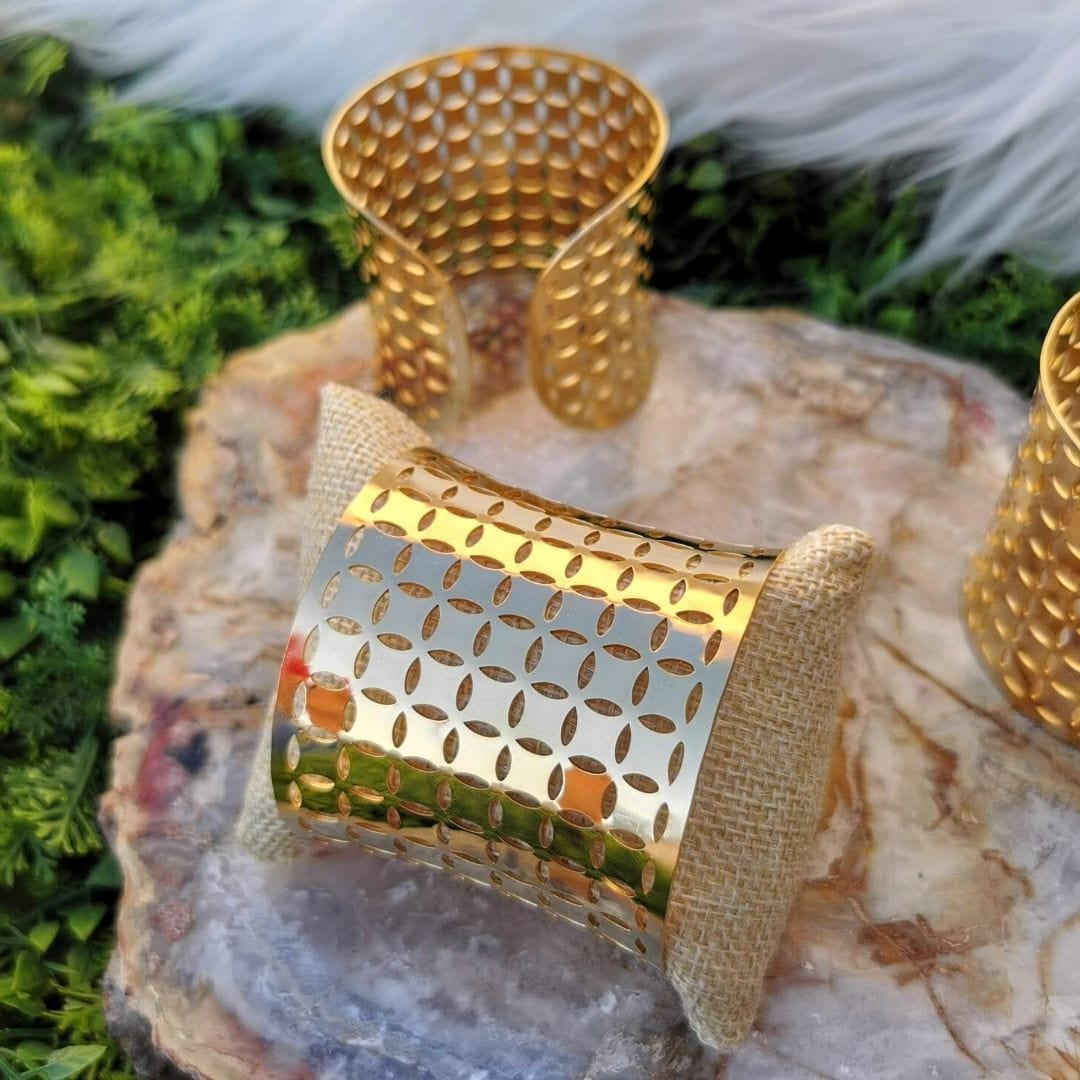 Bracelet manchette ethnique - Bracelets