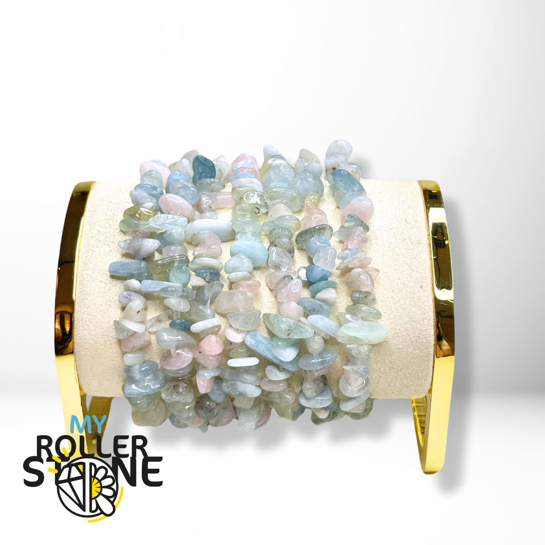 Bracelet Morganite Chips - Perles