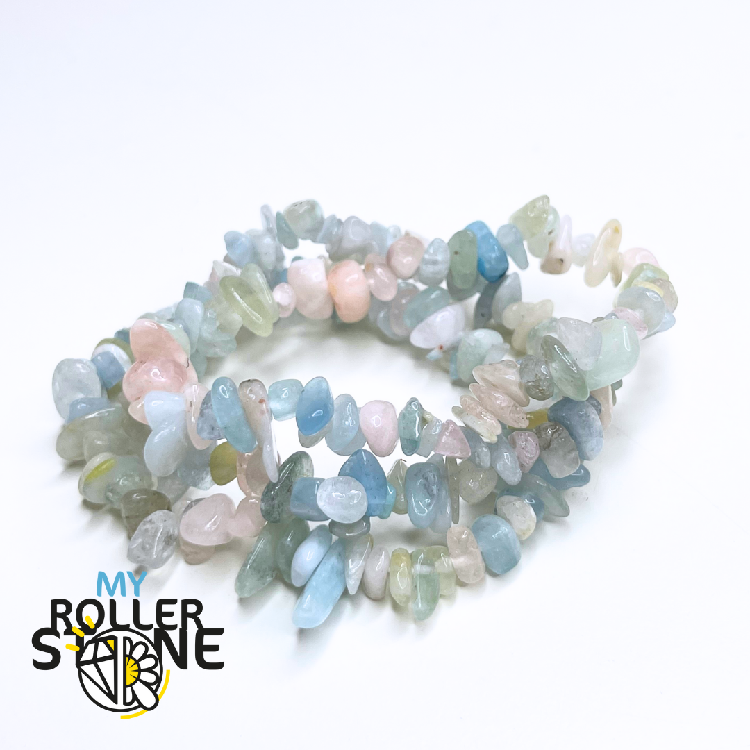 Bracelet Morganite Chips - Perles