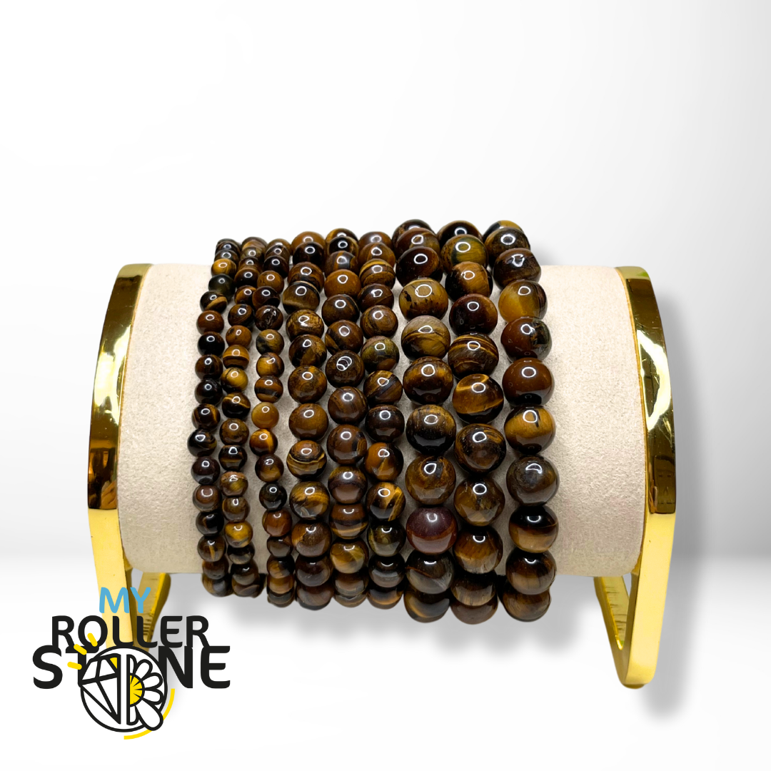 Bracelets en œil de tigre My Roller Stone