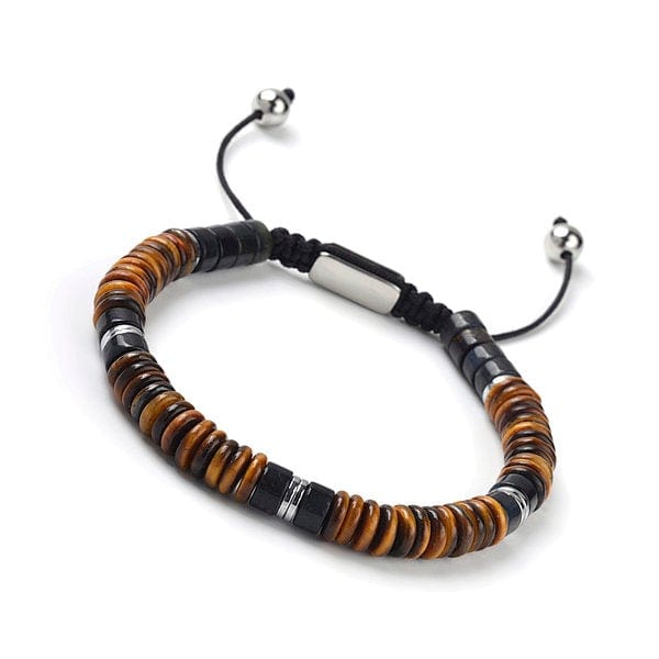 Bracelet Onyx et Oeil de tigre