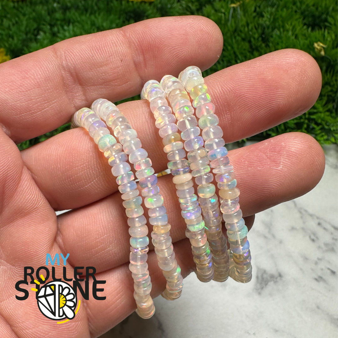 Bracelet Opale d’Éthiopie perle rondelle - Bracelets