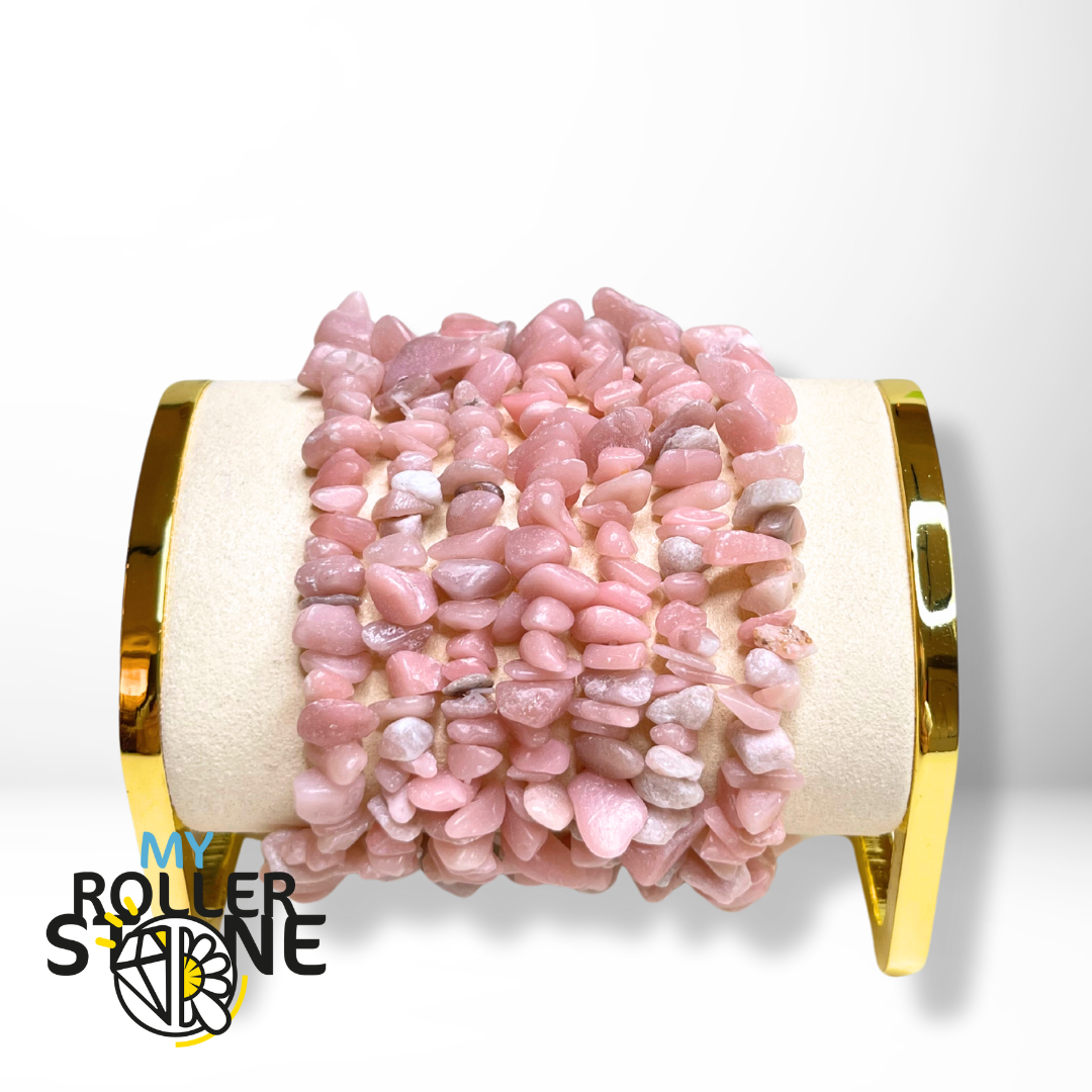 Bracelet Opale Rose Chips - Perles