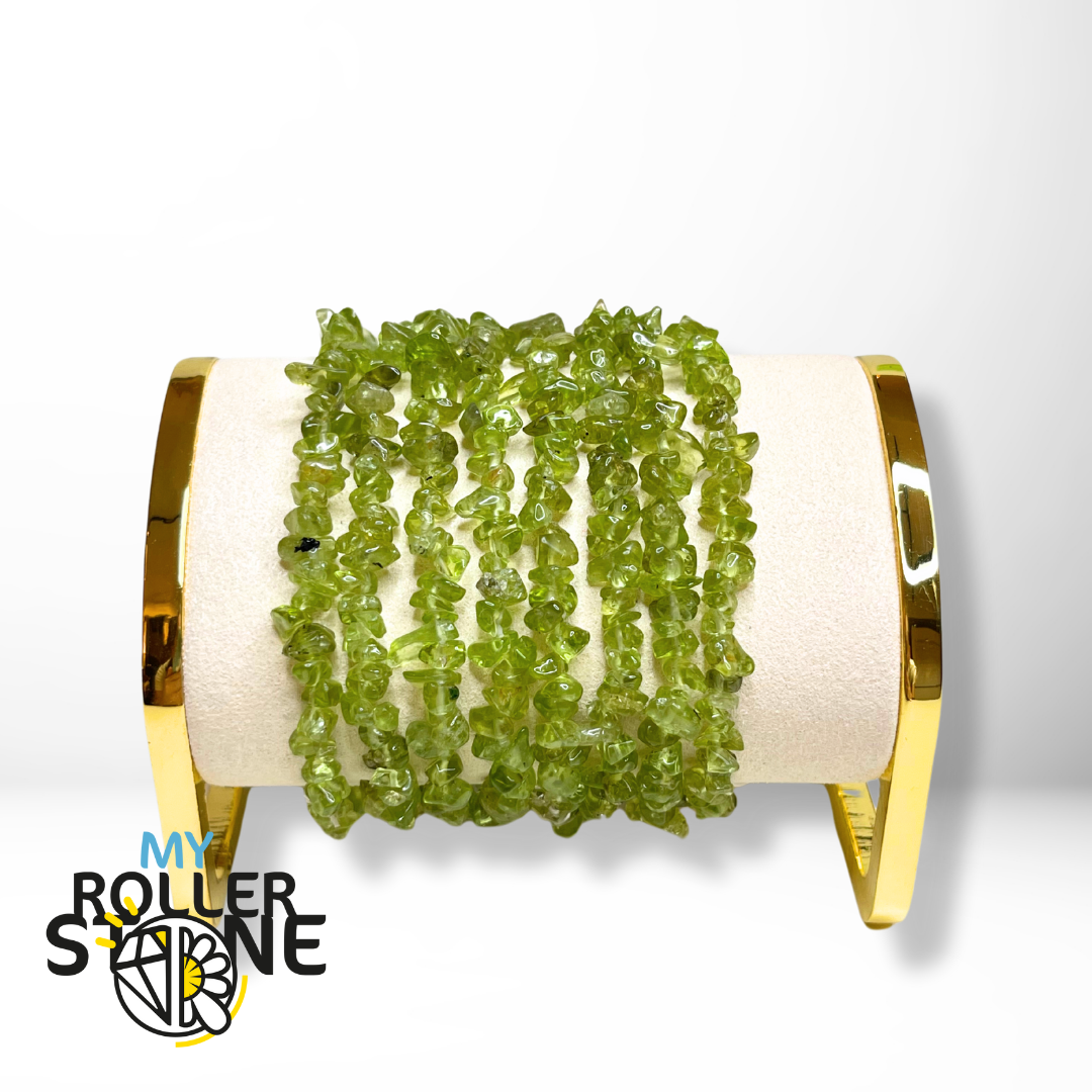 Bracelet Péridot Chips - Perles