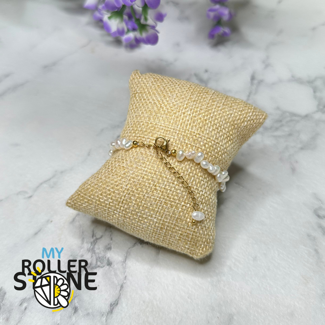 Bracelet Perle de Culture Argent 925 Baroque