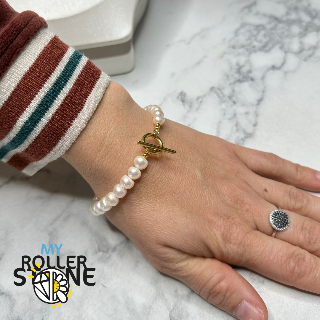 Bracelet Perle de Culture Argent 925 Fermoir en T