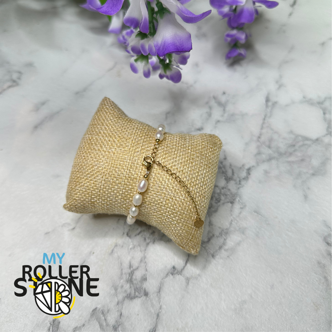 Bracelet Perle de Culture Argent 925 ovalisée