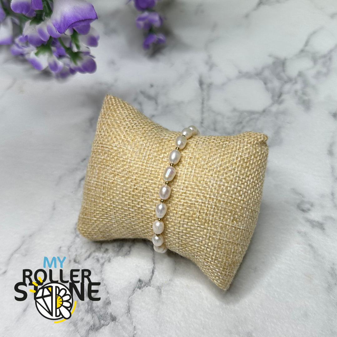 Bracelet Perle de Culture Argent 925 ovalisée