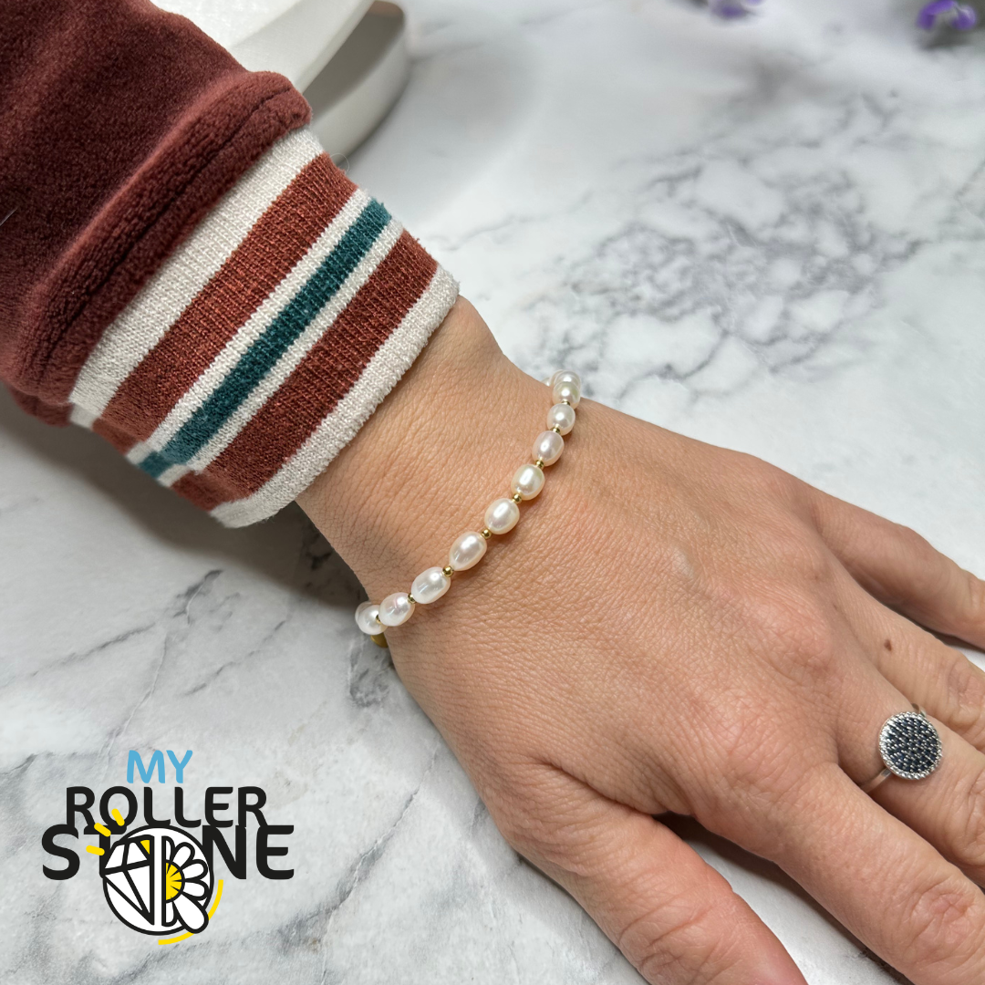 Bracelet Perle de Culture Argent 925 ovalisée