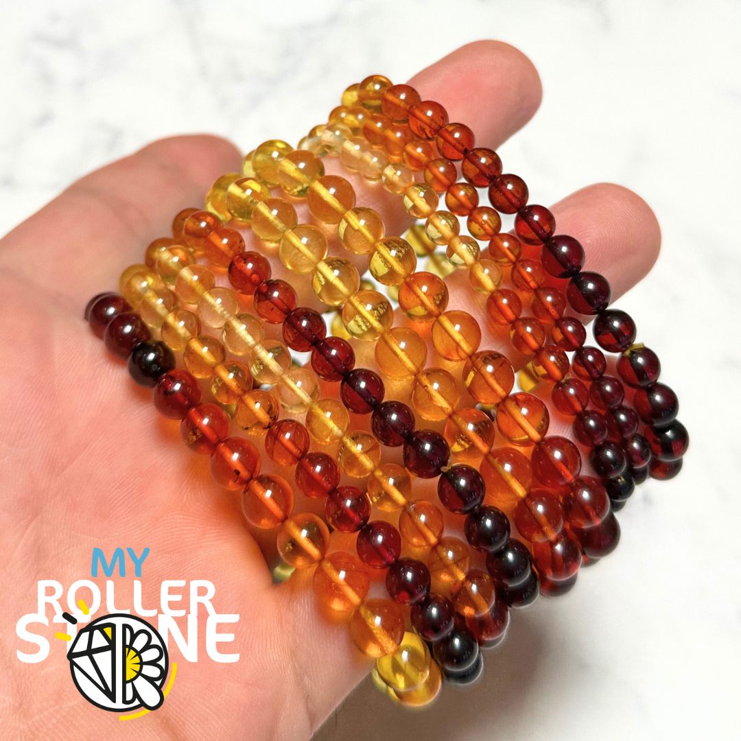 Bracelet Perle ronde dégradé de couleurs - Perles