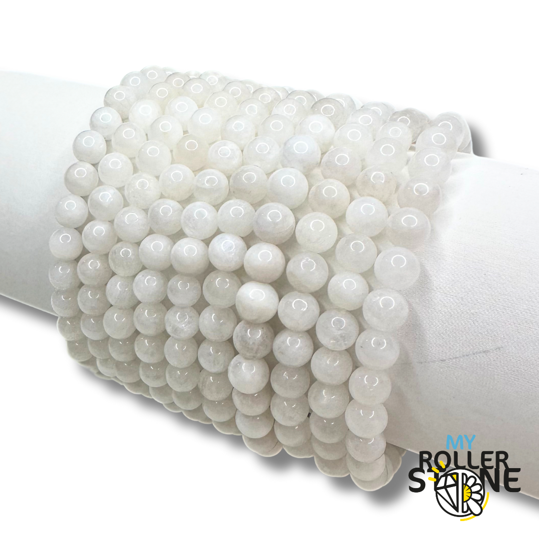 Bracelet Pierre de Lune blanche A - Vêtements et accessoires