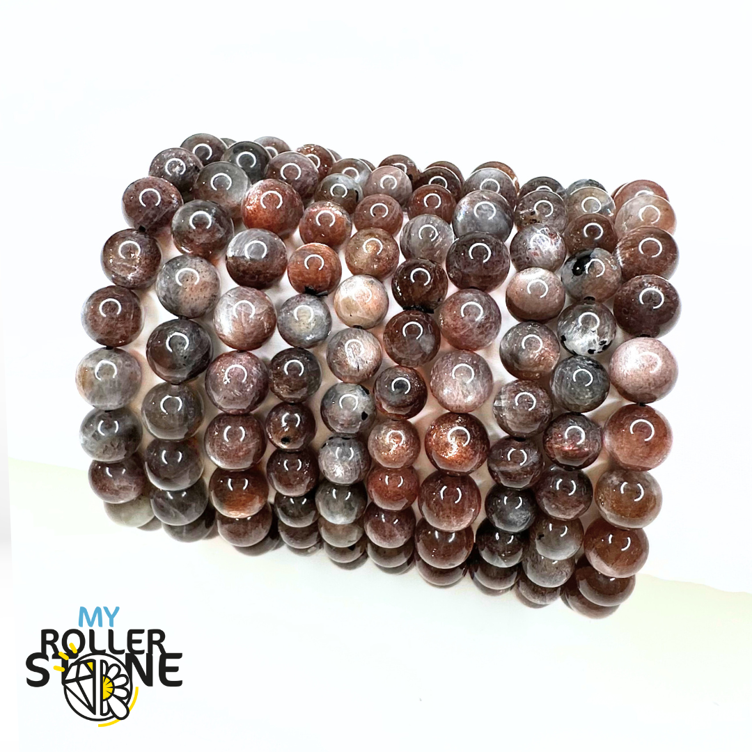 Bracelet Pierre du Soleil Noire 5A - Perles