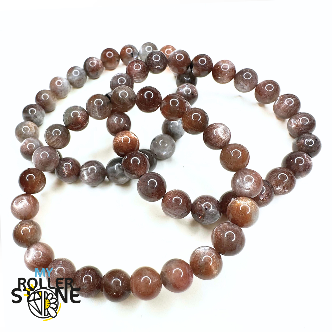 Bracelet Pierre du Soleil Noire 5A - Perles