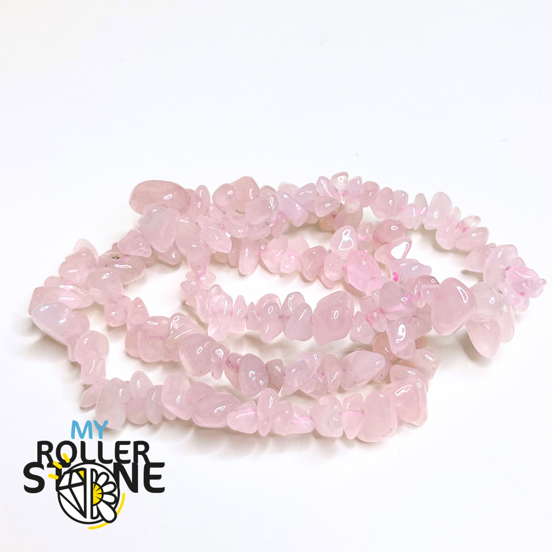 Bracelet Quartz Rose Chips - Perles
