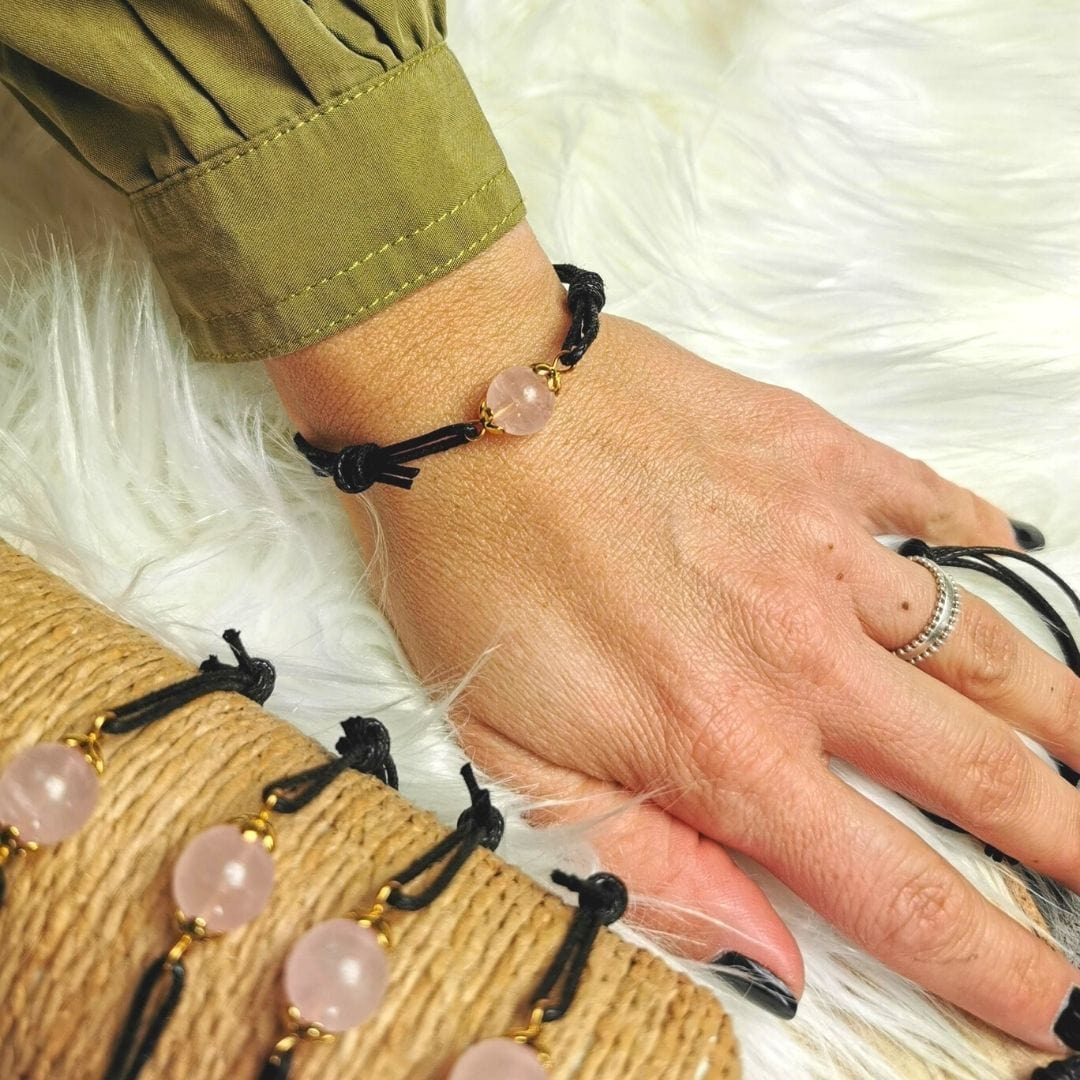 Bracelet Quartz rose perle