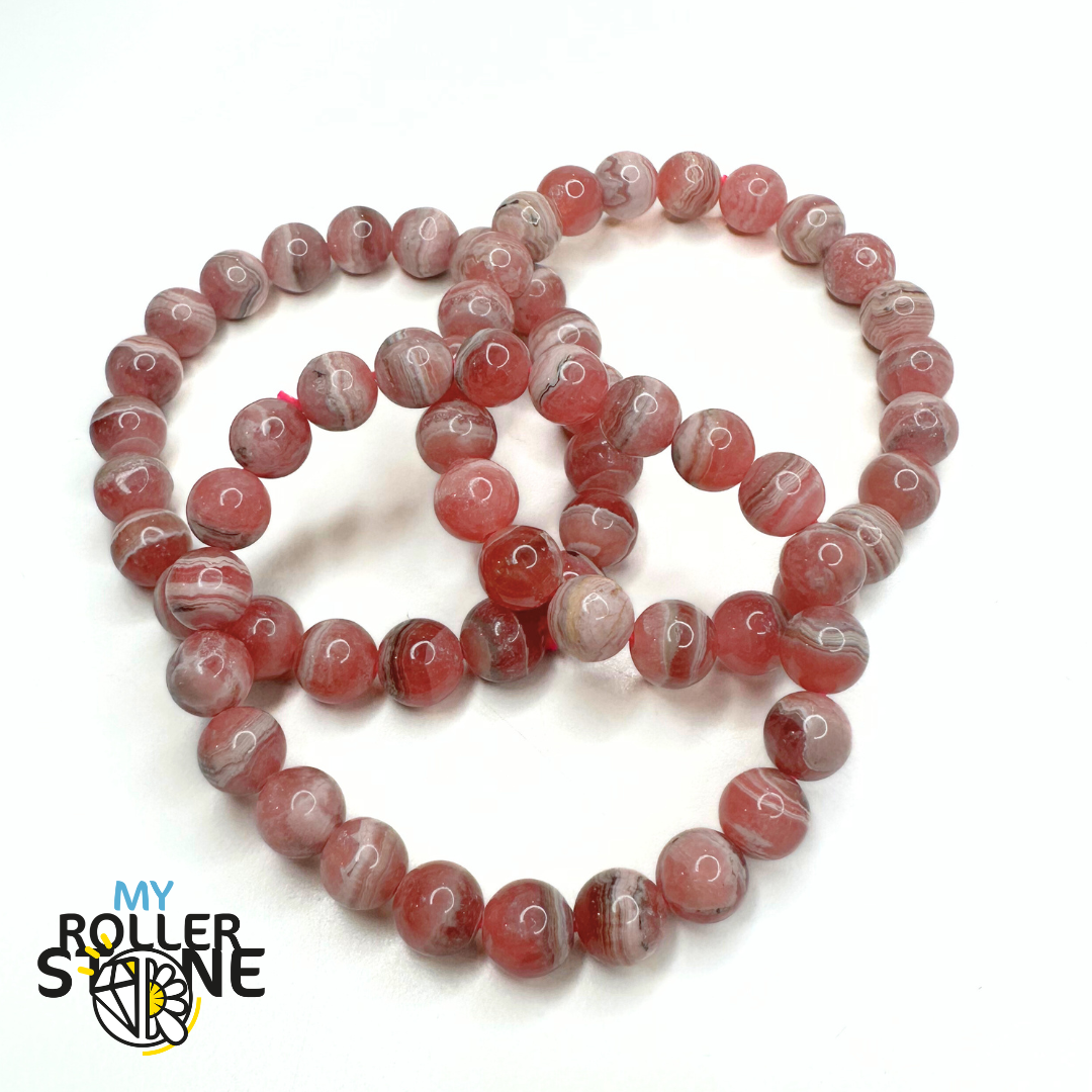 Bracelet Rhodochrosite 3A - perle