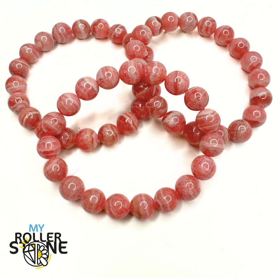 Bracelet Rhodochrosite 5A - perle