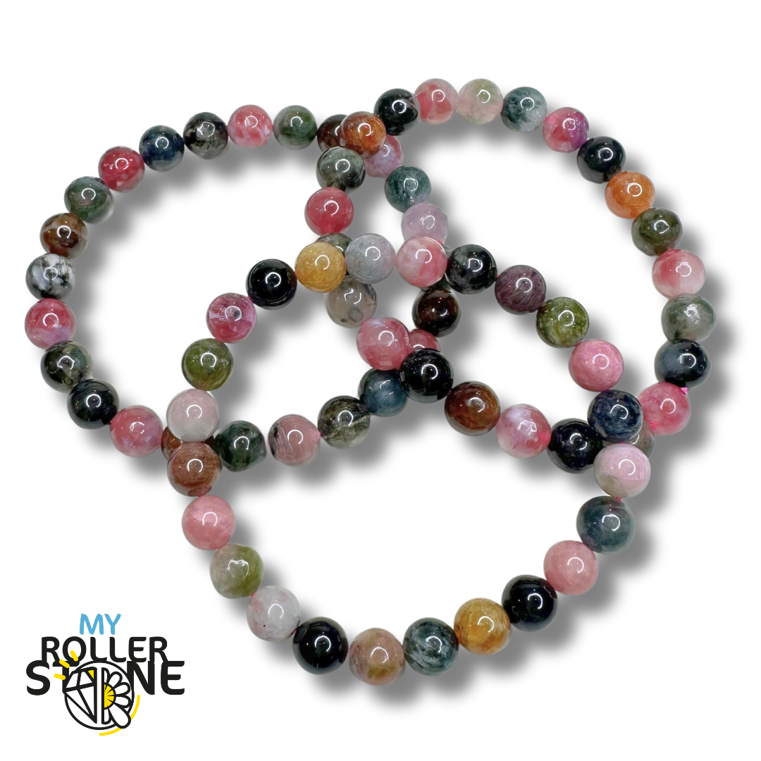 Bracelet Tourmaline multicolore 5A - Perles