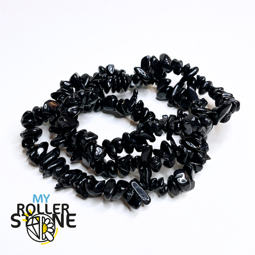 Bracelet Tourmaline Noire Chips - Perles