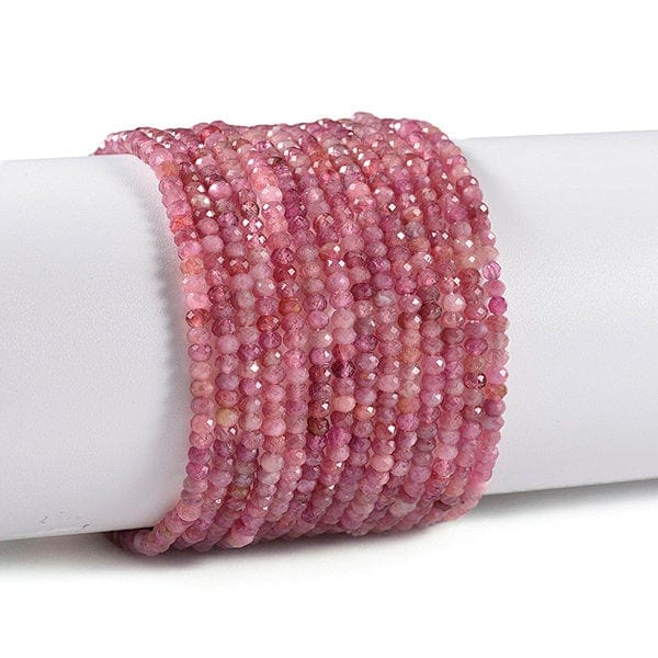 Bracelet Facetté Tourmaline Rose