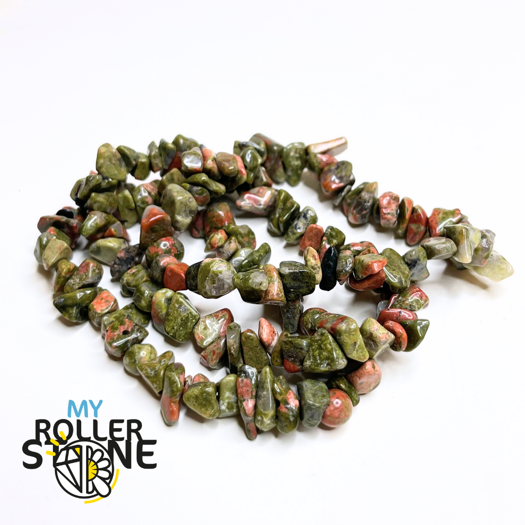 Bracelet Unakite Chips - Perles
