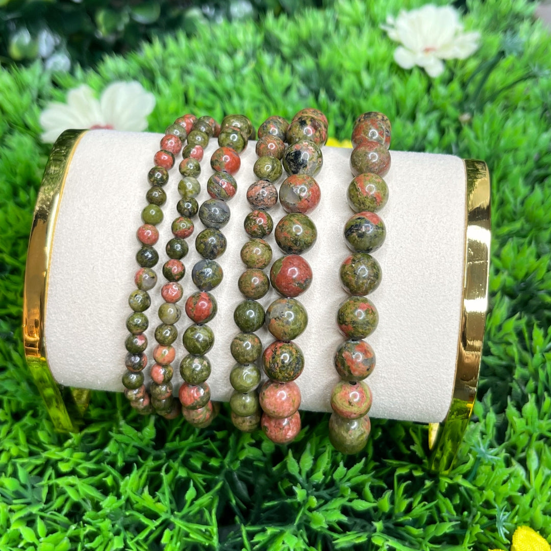 Bracelet Unakite Sur-Mesure