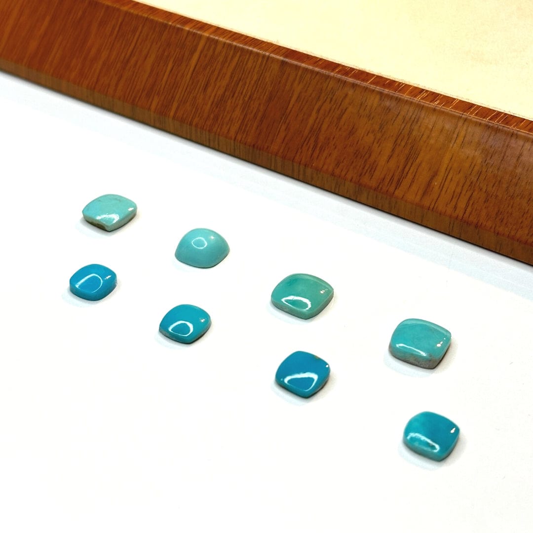 Cabochon Carré Turquoise Perse (Grade A)