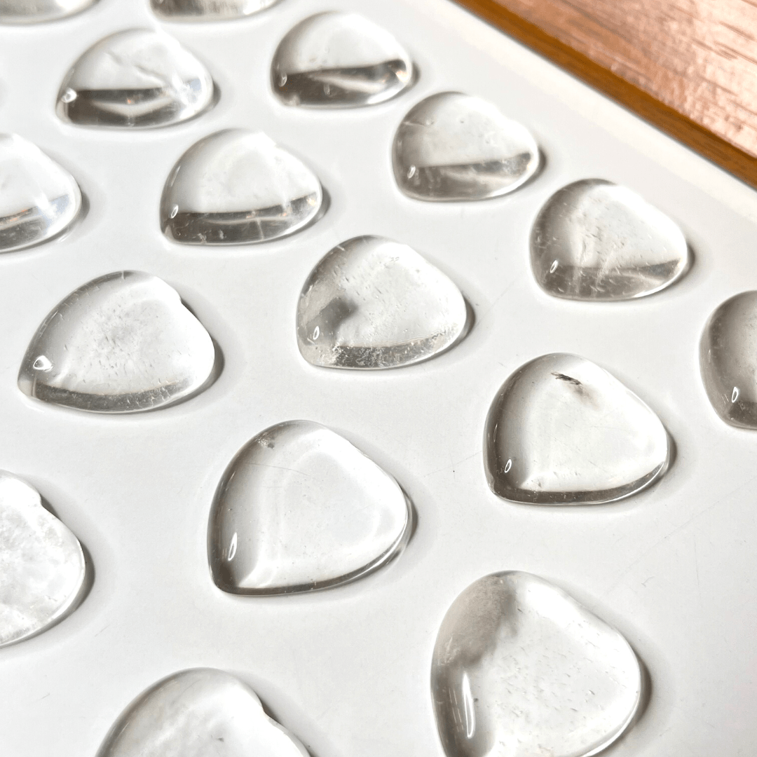 Cabochon Coeur Cristal de roche